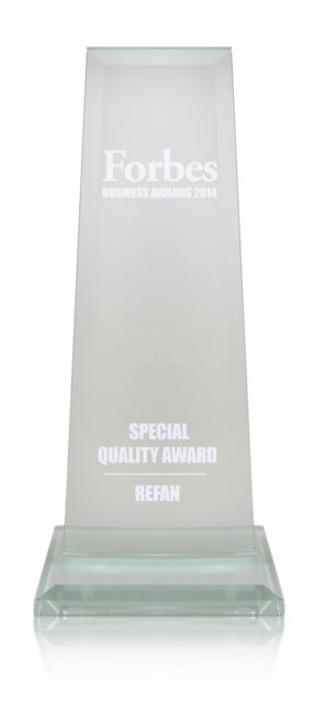 Refan: Forbes business awards 2014  "Special Quality Award"