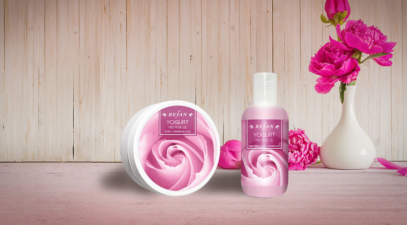 Комплект Yogurt and rose oil