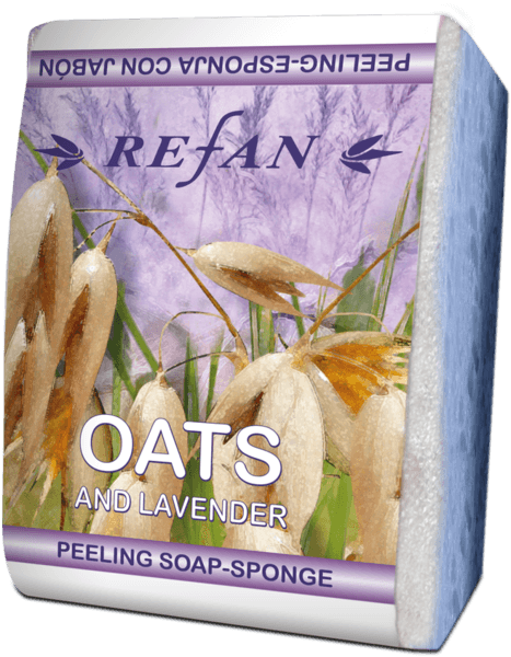 Пилинг сапун-гъба Oats and Lavender