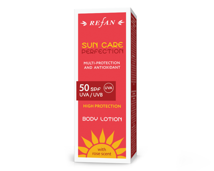 Лосион за тяло SPF 50 UVА/UVВ ”SUN CARE PERFECTION” - с аромат на роза