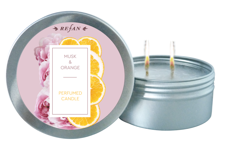 Musk&Orange perfumed candle