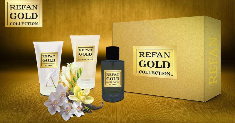 Дамски парфюмен комплект Refan Gold 187