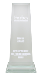 Forbes business awards 2013  "Development of the family business" 