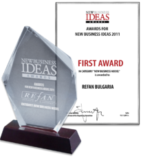 First award for „New business model" 2011 