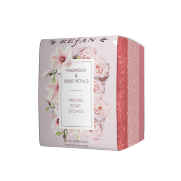 Пилинг сапуни-гъба Magnolia & Rose Petals