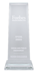 Refan: Forbes Business Awards 2016   "Social and public engagement"
