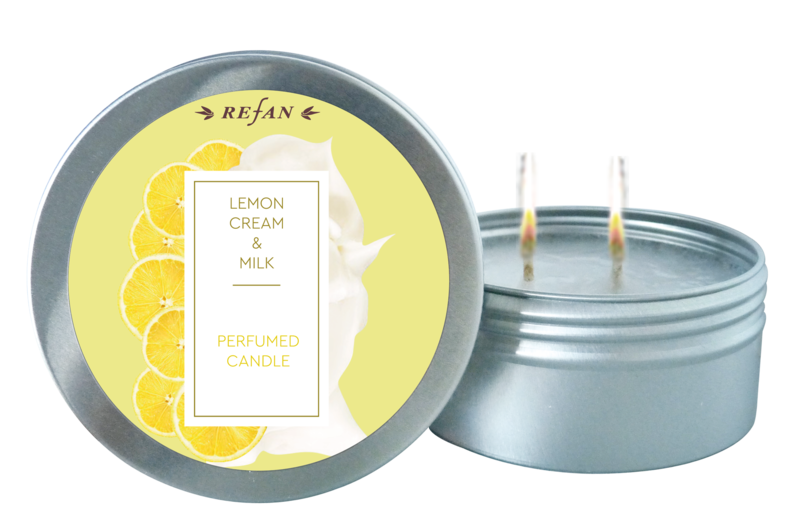Lemon cream&Milk perfumed candle