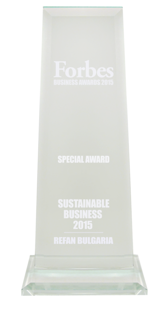 Refan: Forbes business awards 2015 "Sustainable bussiness"