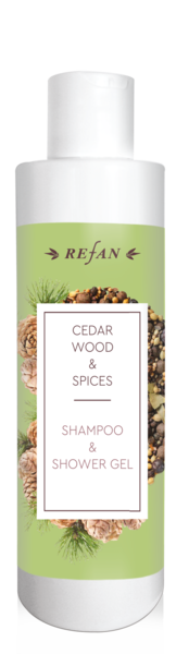 Cedar wood&Spices shampoo and shower gel