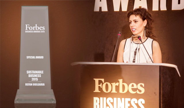 „Рефан България“ с награда за устойчив бизнес от Forbes Business Awards 2015