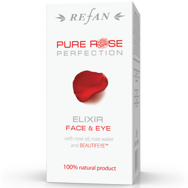 Еликсир за лице и очи с повдигащо действие с натурални продукти от роза - розово масло, розова вода и Beautifeye ™