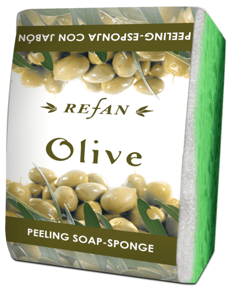 Пилинг сапун гъба с маслиново масло Olive - Refan