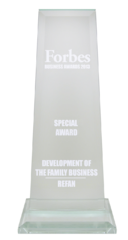 Forbes business awards 2013  "Development of the family business"