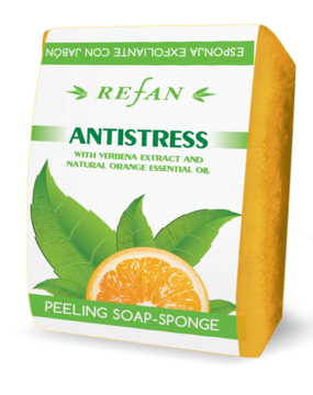 Пилин сапун-гъба Антистрес с екстракт от върбинка и етерично масло от портокал
