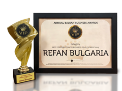Refan: Награда за "Цялостен принос в развитието на бизнеса 2019"